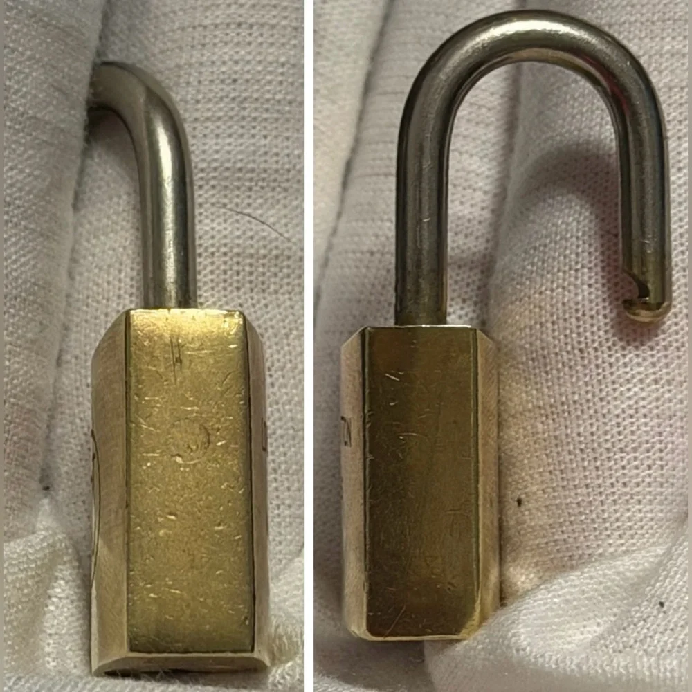 Louis Vuitton Gold Padlock with Key